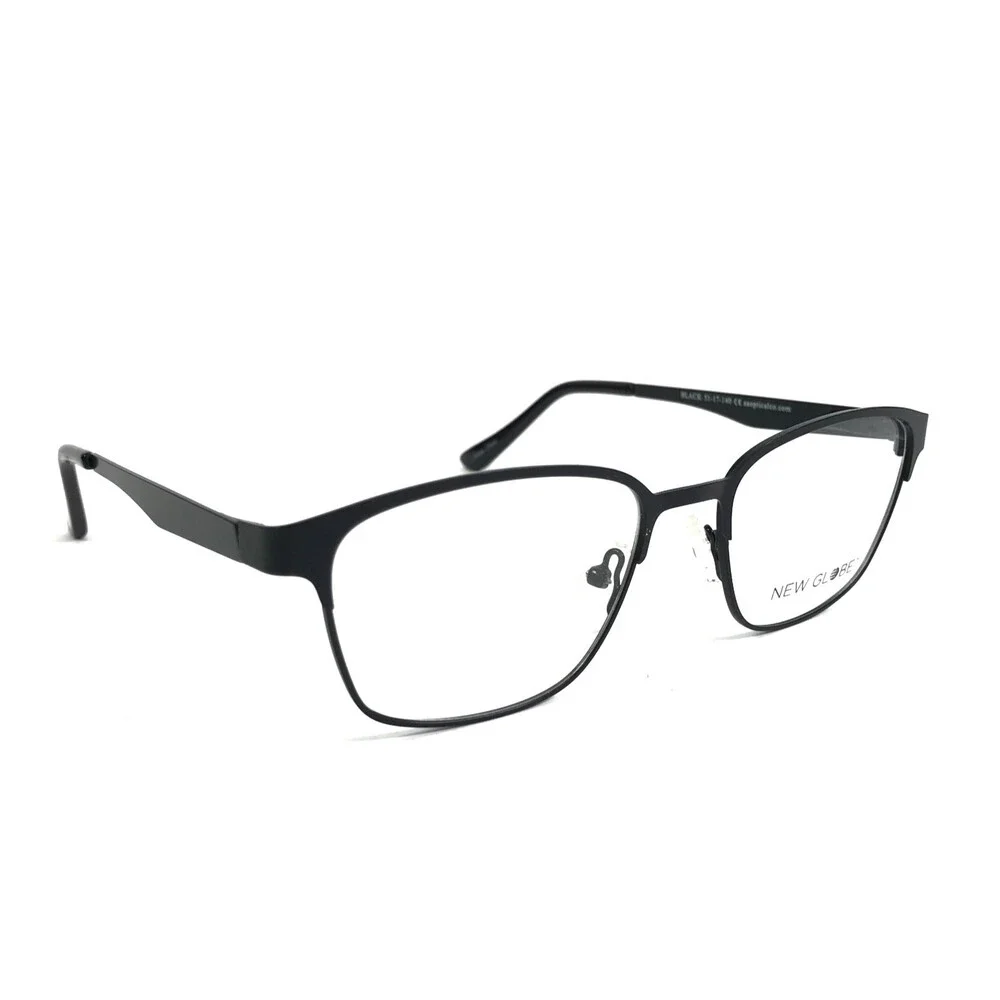 New Globe Eyeglasses Frames L5171-P BLACK Rectangle Full Rim 51-17-140